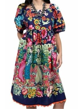 SISTER MARY La Catrina Dress in Cobalt Size XS